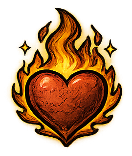 Flaming heart